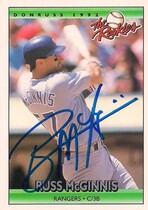 1992 Donruss Rookies #72 Russ McGinnis