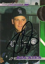 1993 Stadium Club Rockies #29 Roger Bailey