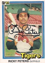 1981 Donruss Base Set #10 Rick Peters