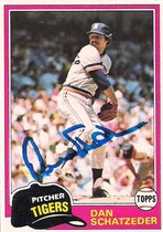 1981 Topps Base Set #417 Dan Schatzeder