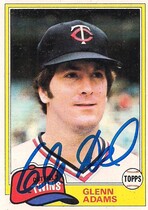 1981 Topps Base Set #18 Glenn Adams