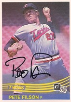 1984 Donruss Base Set #194 Pete Filson