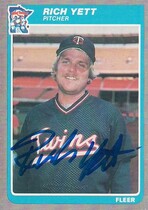 1985 Fleer Update #131 Rich Yett