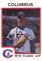1987 ProCards Columbus Clippers #25 Pete Filson