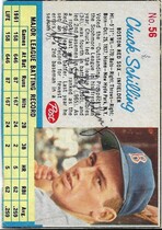1962 Post Base Set #56 Chuck Schilling