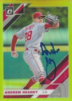 2019 Donruss Optic Lime Green #160 Andrew Heaney