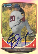 2013 Bowman Chrome Draft Draft Picks Refractors #BDPP98 Gabe Speier