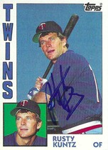 1984 Topps Base Set #598 Rusty Kuntz