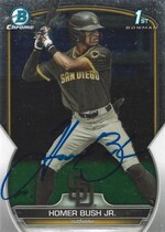2023 Bowman Chrome Draft #BDC-124 Homer Bush Jr.