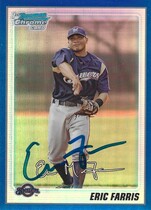 2010 Bowman Chrome Prospects Blue Refractors #BCP79 Eric Farris