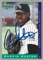 1993 Classic Best #163 Garvin Alston