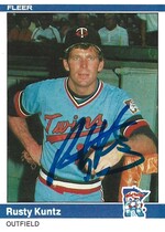 1984 Fleer Base Set #568 Rusty Kuntz