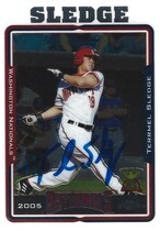 2005 Topps Chrome Series 2 #292 Terrmel Sledge