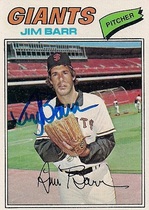 1977 Topps Base Set #609 Jim Barr