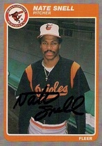 1985 Fleer Update #107 Nate Snell