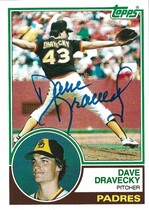 1983 Topps Base Set #384 Dave Dravecky