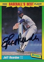 1988 Fleer Baseballs Best #32 Jeff Reardon