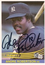 1984 Donruss Base Set #347 Andre Robertson