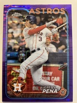 2024 Topps Chrome Purple Sonar Refractor #244 Jeremy Pena