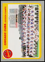 1985 Fleer Base Set #642 Cubs Champions