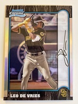 2024 Bowman Chrome 1999 Bowman Chrome 25th Anniversary #BC25-23 Leo De Vries
