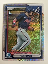 2024 Bowman Chrome Prospects Shimmer Refractor #BCP-153 Mario Baez
