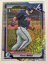2024 Bowman Chrome Prospects Speckle Refractor #BCP-153 Mario Baez