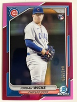 2024 Bowman Chrome Fuchsia Refractor #10 Jordan Wicks