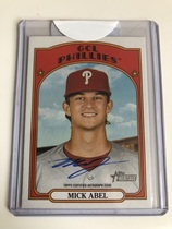 2021 Topps Heritage Minor League Real One Autos #ROA-MA Mick Abel