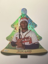 2022 Topps Holiday Oversized MLB Star Ornament Die-Cut #WHO-OA Ozzie Albies