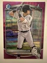 2025 Bowman Chrome Prospects Fuchsia Wave Refractor #BCP-68 Javier Mogollon
